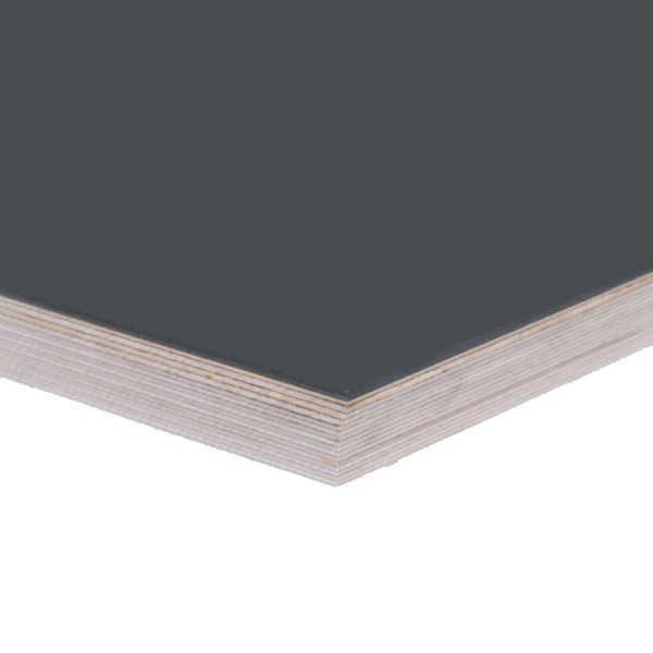 Tischplatte mit Linoleumoberfläche in Dunkelgrau