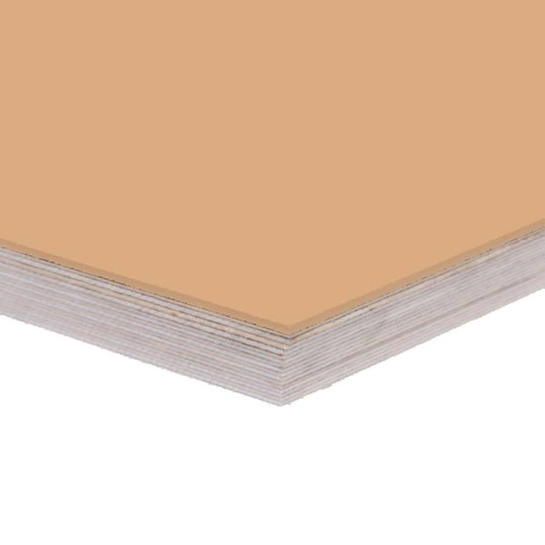 Tischplatte mit Linoleumoberfläche in hellbraun