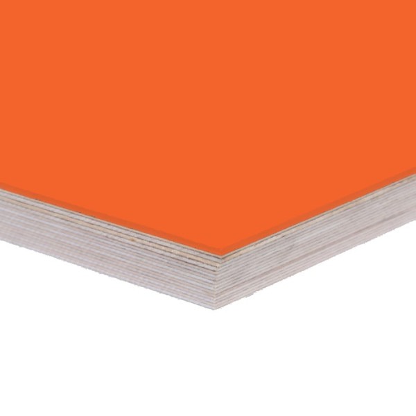 Multiplex Tischplatten Linoleum mit Tischlinoleum in Orange