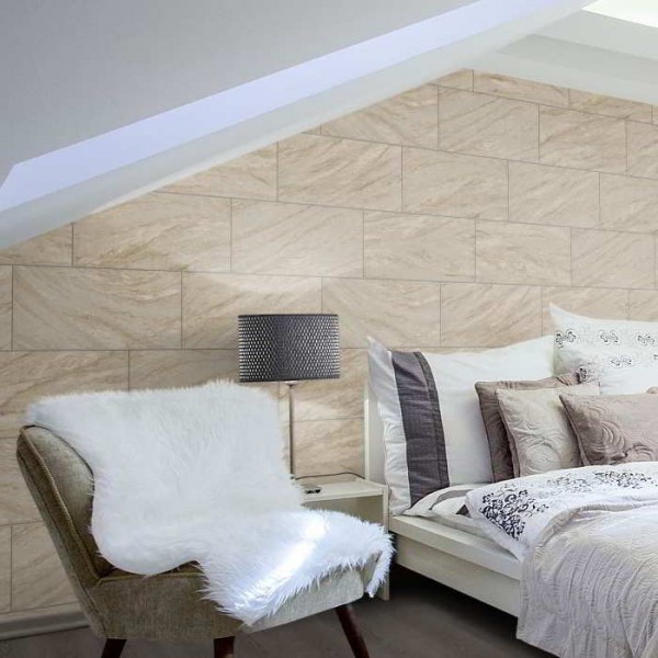 White Rock - flexible Sandsteinplatte für Wand und Fassade