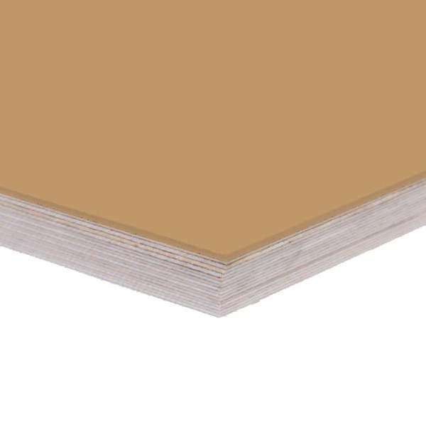 Tischplatte mit Linoleumoberfläche in braun