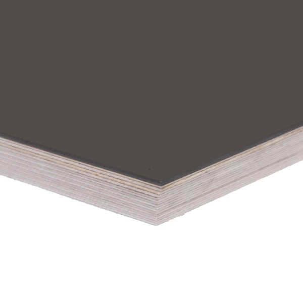 Tischplatte mit Linoleumoberfläche in graubraun