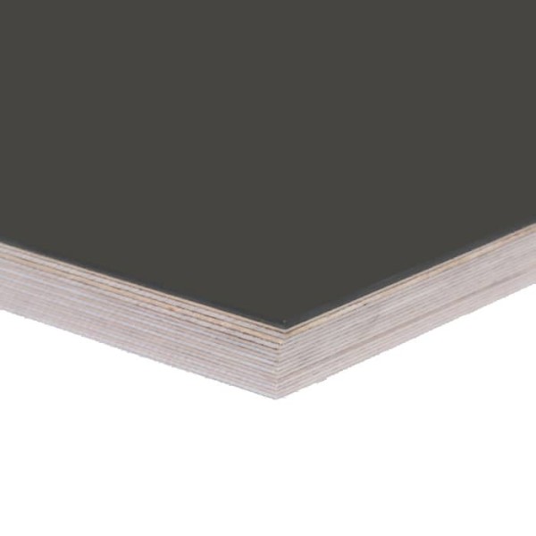 Tischplatte mit Linoleumoberfläche in eisengrau