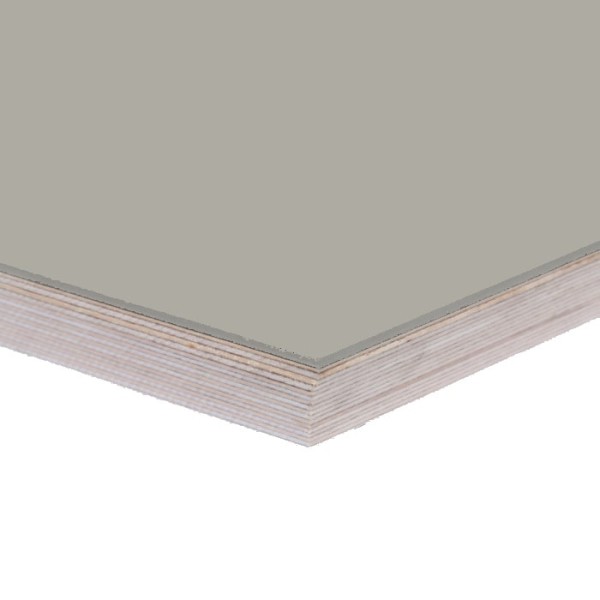 Tischplatte mit Linoleumoberfläche in Graubeige